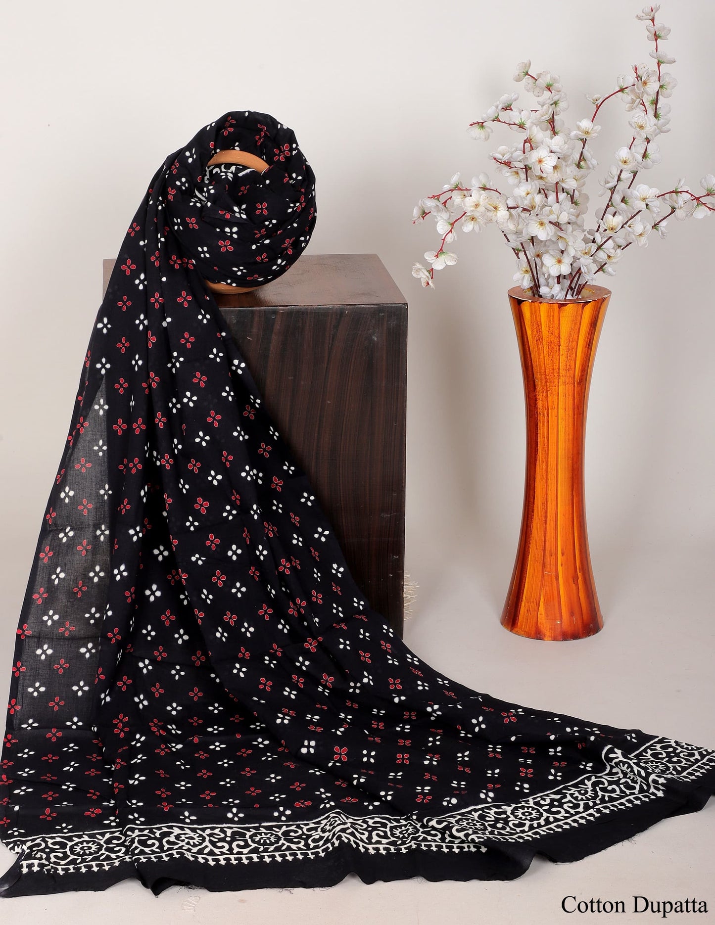 Bagru hand block printed Dupatta