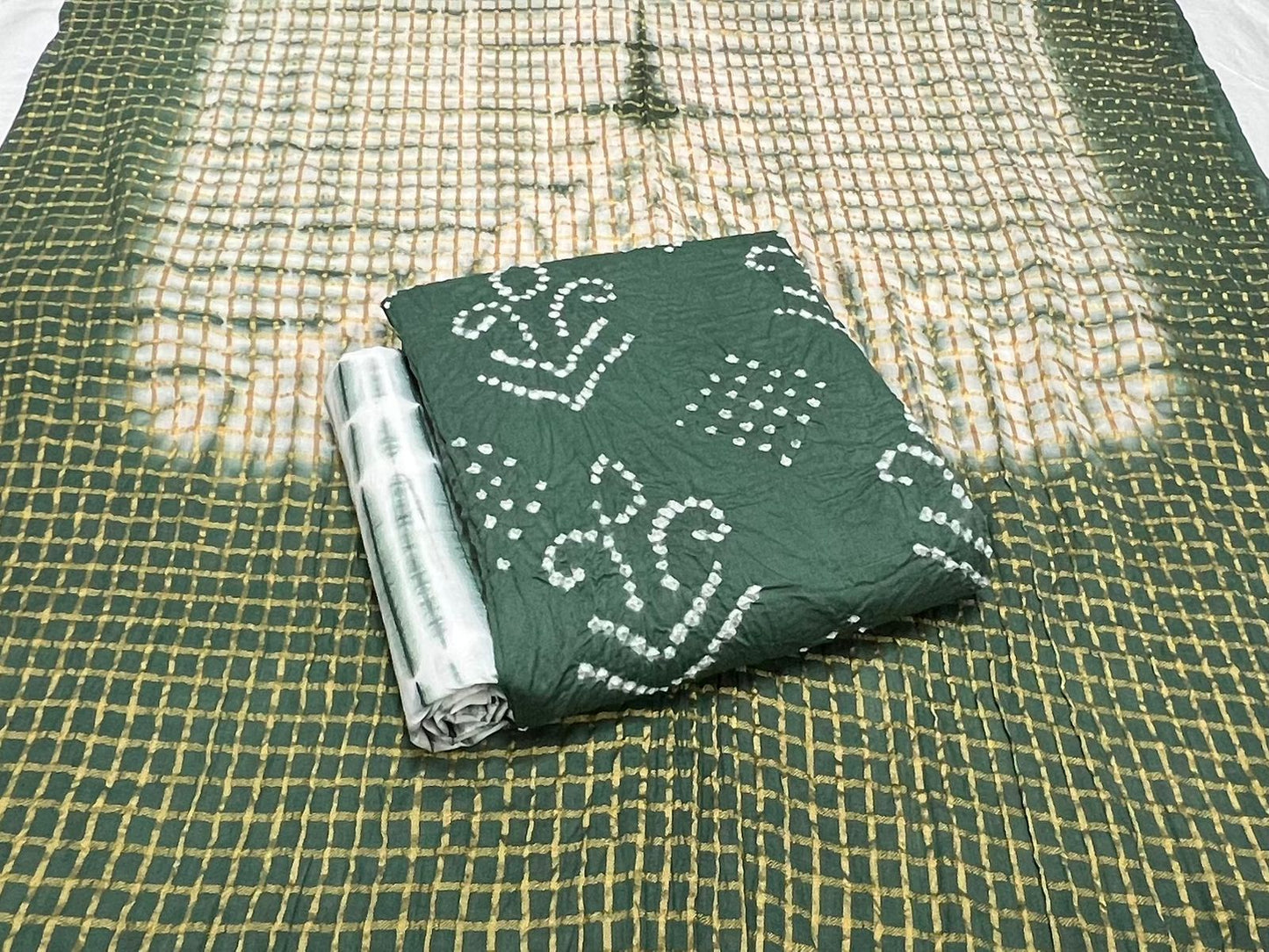 Best quality Bandhani Cotton Suit Set with Cotton Dupatta