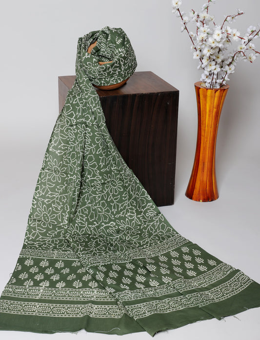 Bagru hand block printed Dupatta 
