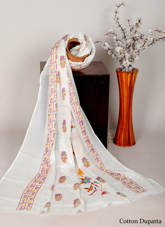 Bagru hand block printed Dupatta 