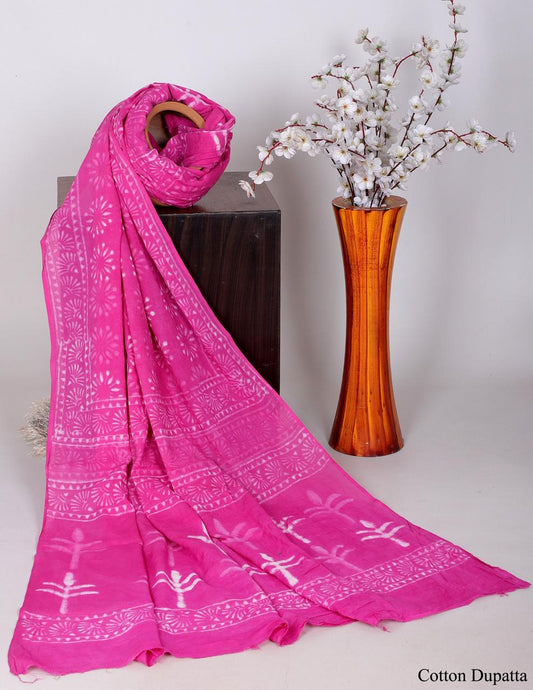 Bagru hand block printed Dupatta 
