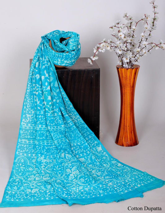 Bagru hand block printed Dupatta 