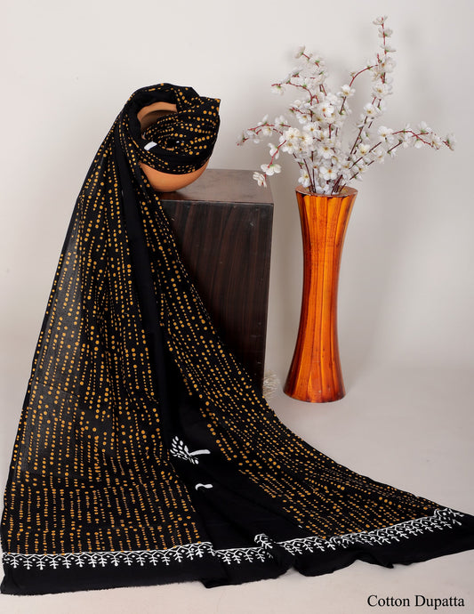 Bagru hand block printed Dupatta 