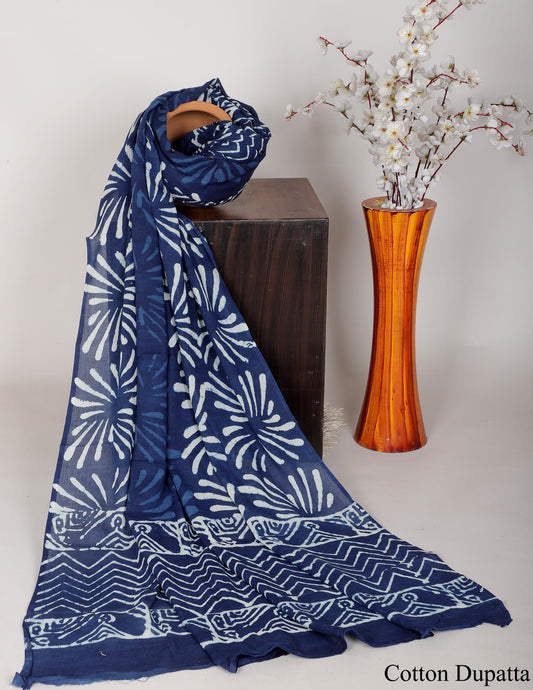 Bagru hand block printed Dupatta 