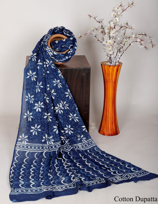 Bagru hand block printed Dupatta 