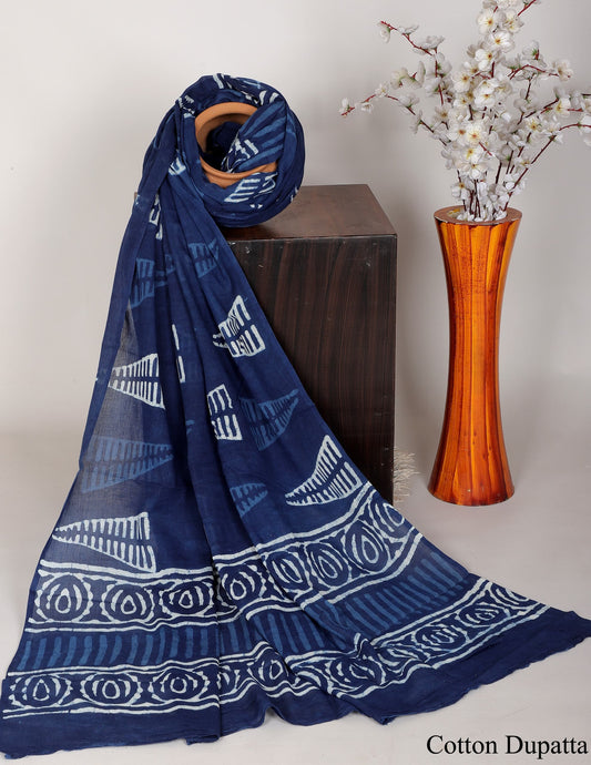 Bagru hand block printed Dupatta 