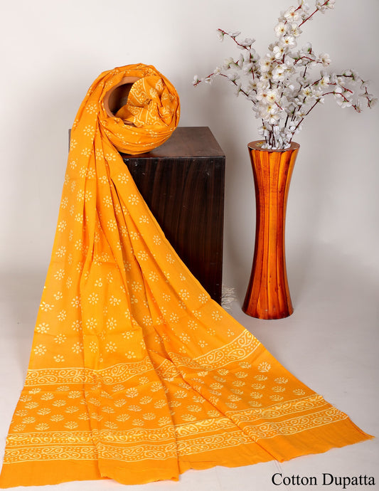 Bagru hand block printed Dupatta 