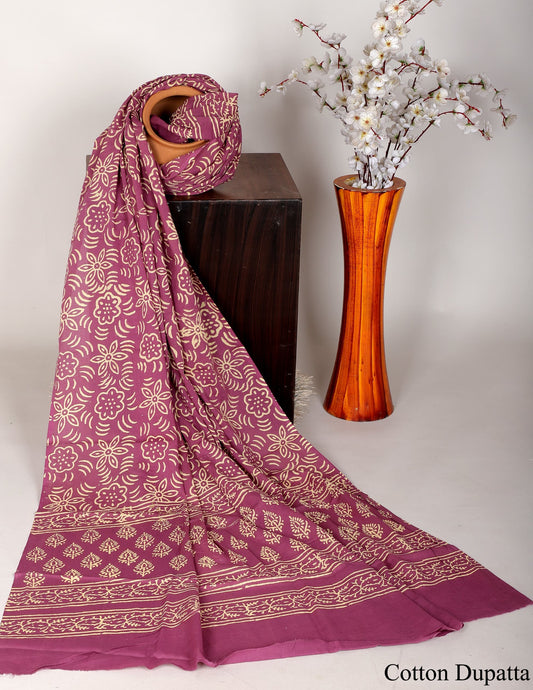 Bagru hand block printed Dupatta 