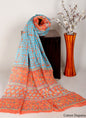 Bagru hand block printed Dupatta 