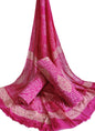Bagru Hand Block Cotton Salwar Suit Set with Chiffon Dupatta  - TSPSCFGB41