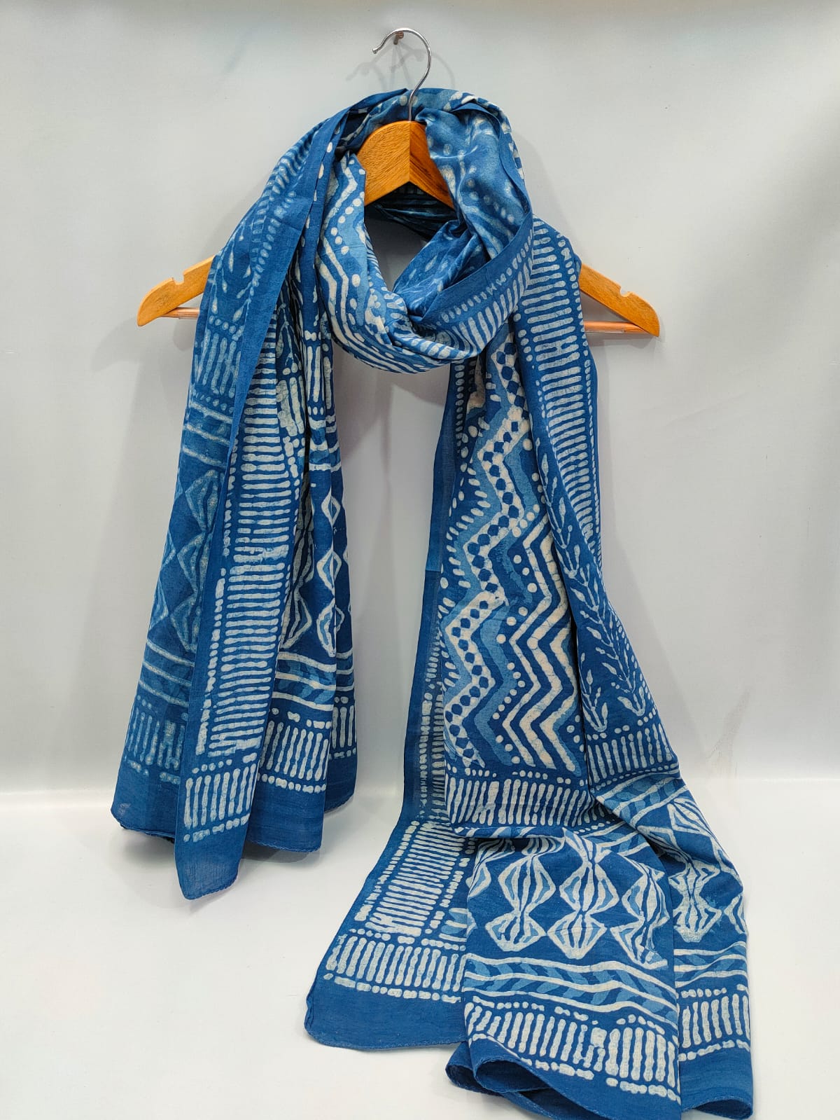Cotton Dupatta Block Printed