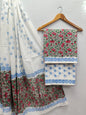 Hand Block Cotton Salwar Suit Set with Cotton Dupatta  - TSPSMVJ126