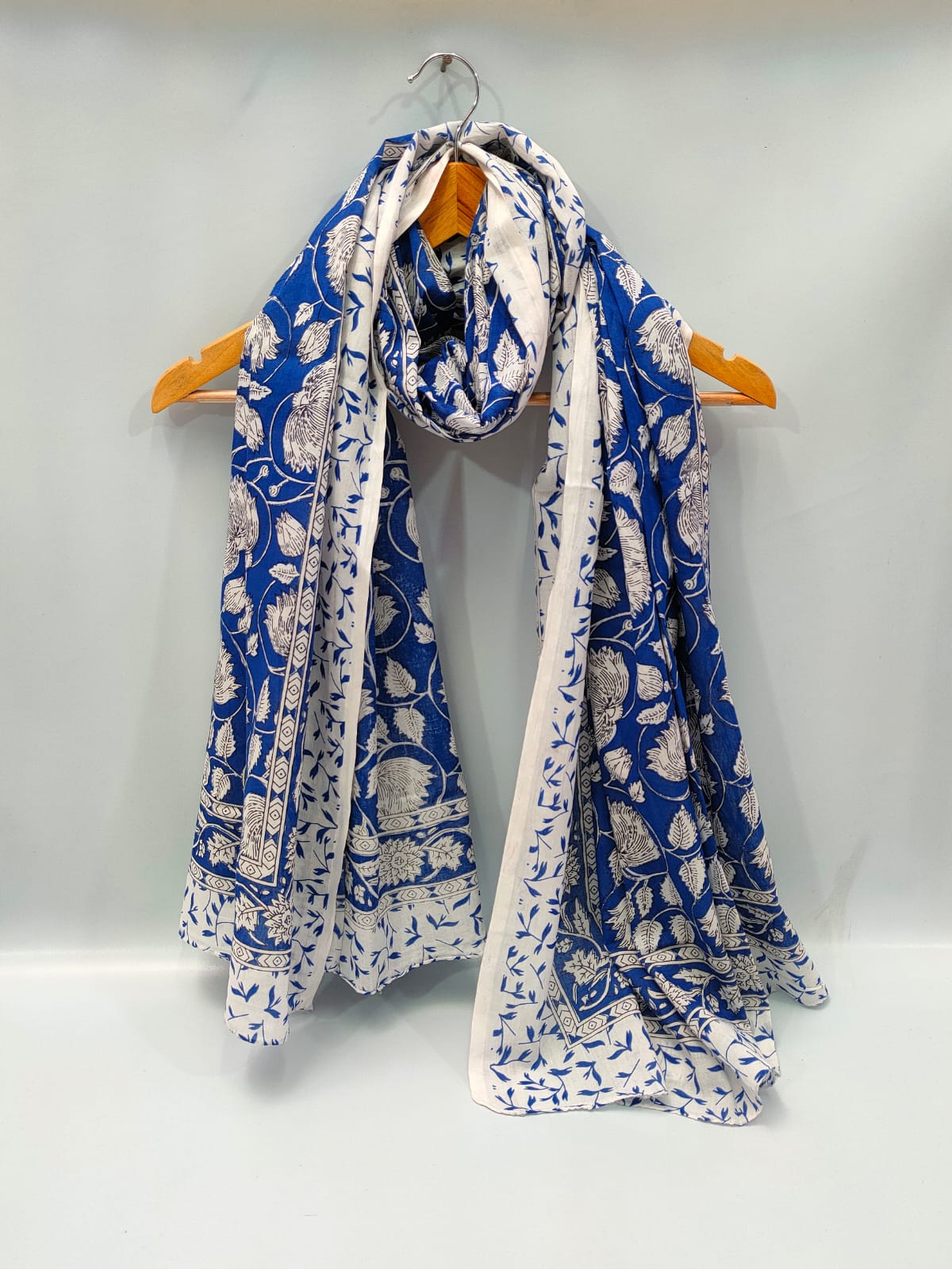 2 meter hand block printed Dupatta Stole