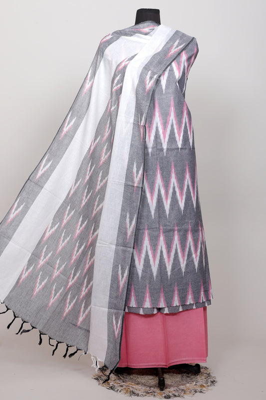 Handloom Weaving Bhagalpuri ikkat Suit Set  - TSPSGBIK10