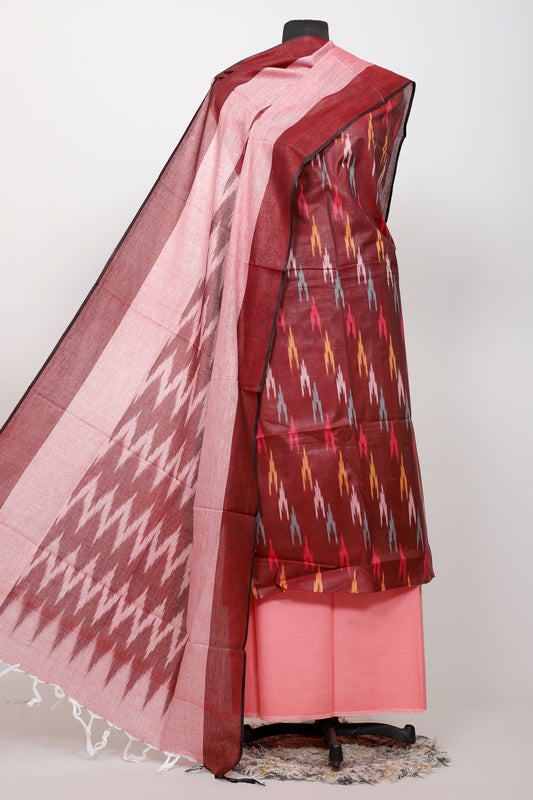 Handloom Weaving Bhagalpuri ikkat Suit Set  - TSPSGBIK15