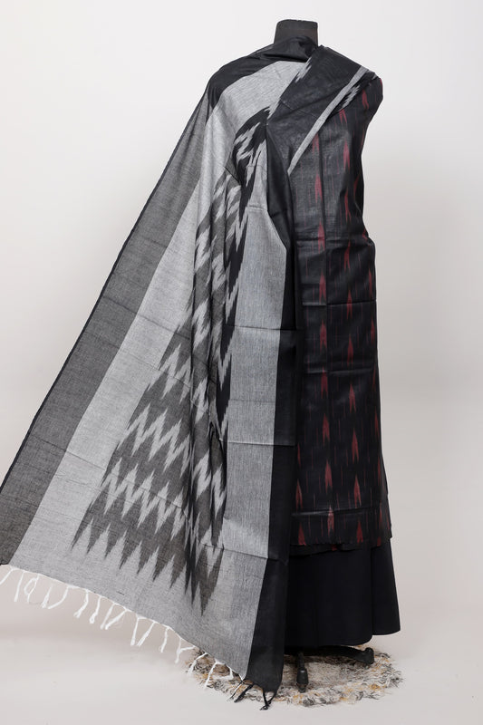 Handloom Weaving Bhagalpuri ikkat Suit Set  - TSPSGBIK17