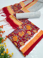 Hand Block Cotton Salwar Suit Set with Kota Doriya Dupatta  - TSPSKDVV15