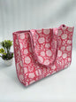 Quilted Tote Bag without zip - 17x18x 6 inches