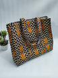 Quilted Tote Bag without zip - 17x18x 6 inches