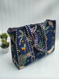 Quilted Tote Bag without zip - 17x18x 6 inches