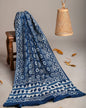 Mul-Cotton Bagru Hand Block Printed Dupatta  - TSPDM30