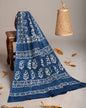 Mul-Cotton Bagru Hand Block Printed Dupatta  - TSPDM36
