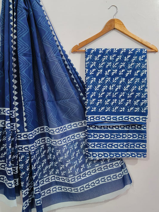 Cotton Screen Print Salwar Suit with Cotton Dupatta  - TSPSMVVSP19