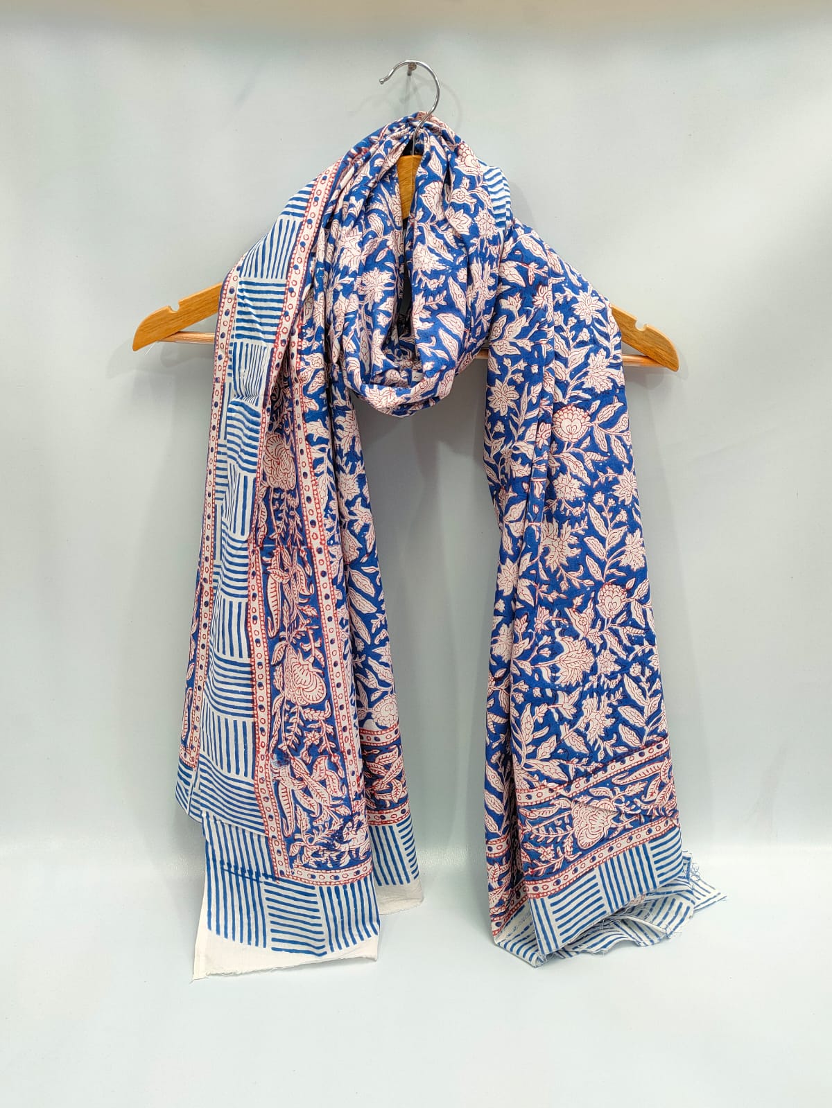 2 meter cotton Stole Dupatta Hand block printed