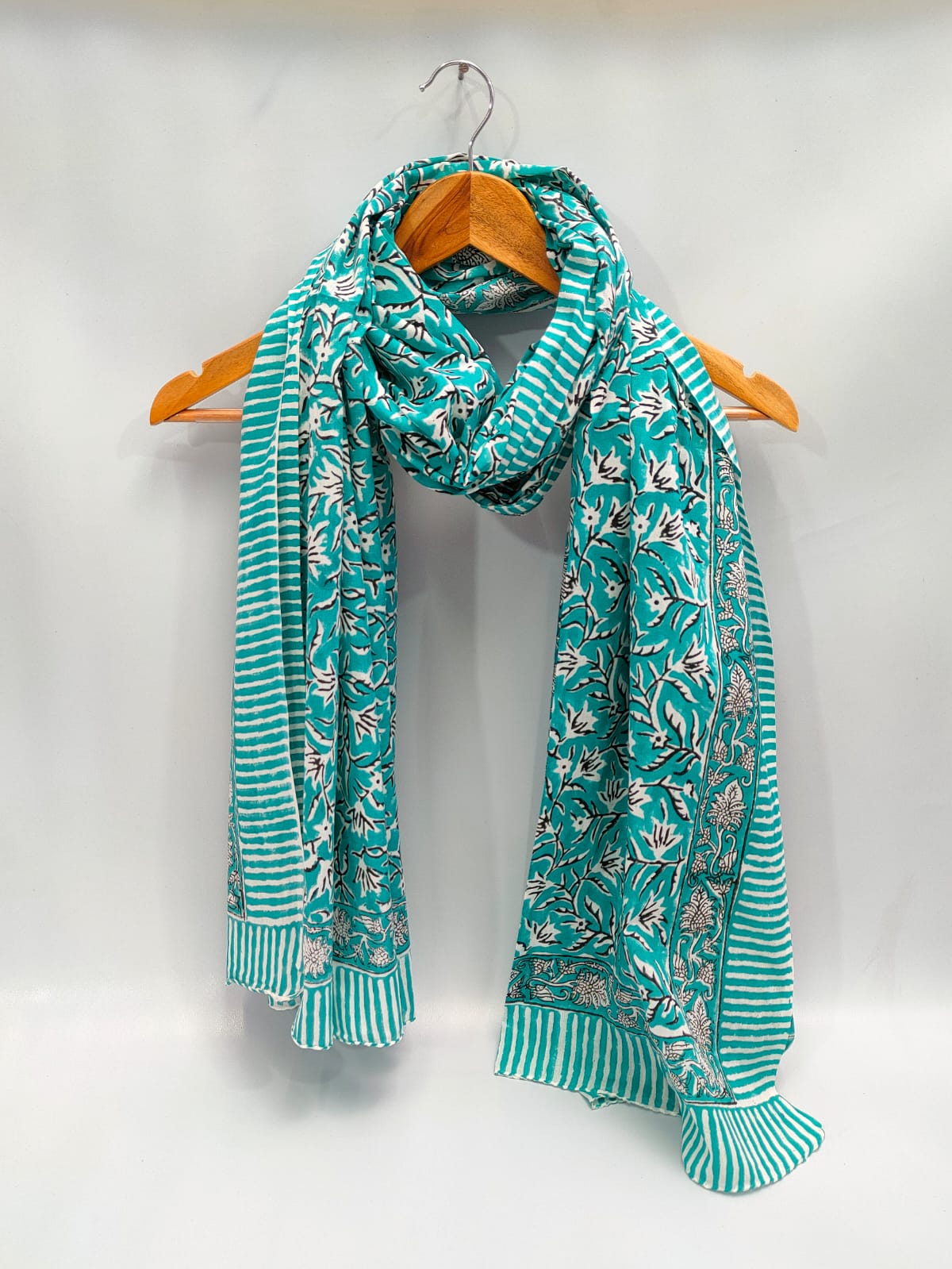 2 meter cotton Stole Dupatta Hand block printed