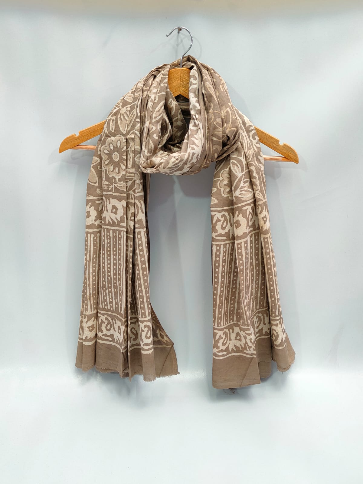 2 meter cotton Stole Dupatta Hand block printed