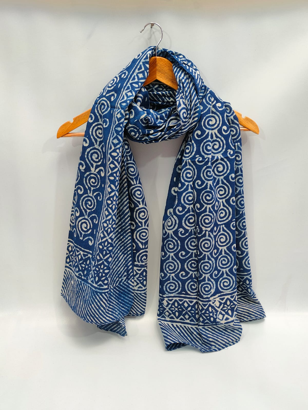 2 meter cotton Stole Dupatta Hand block printed