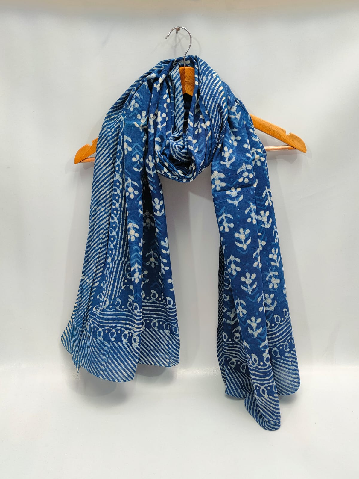 2 meter cotton Stole Dupatta Hand block printed
