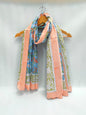 2 meter cotton Stole Dupatta Hand block printed