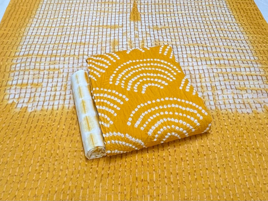 Best quality Bandhani Cotton Suit Set with Cotton Dupatta