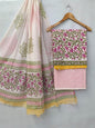 Hand Block Cotton Salwar Suit Set with Cotton Dupatta  - TSPSMVV36