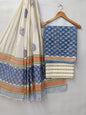 Hand Block Cotton Salwar Suit Set with Cotton Dupatta  - TSPSMVV9