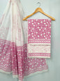 Hand Block Cotton Salwar Suit Set with Cotton Dupatta  - TSPSMVJ115