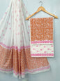 Hand Block Cotton Salwar Suit Set with Cotton Dupatta  - TSPSMVJ67