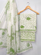 Hand Block Cotton Salwar Suit Set with Cotton Dupatta  - TSPSMVJ80