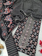 Tie Work Suit Set with Cotton Dupatta - TSPSMTWVJ50